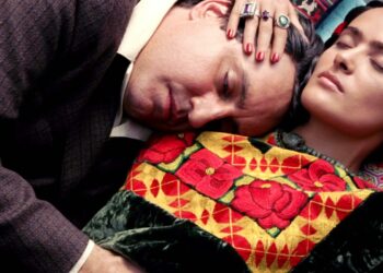 Diego Rivera (Alfred Molina) e Frida Kahlo (Salma Hayek) vivem uma relação intensa em Frida.