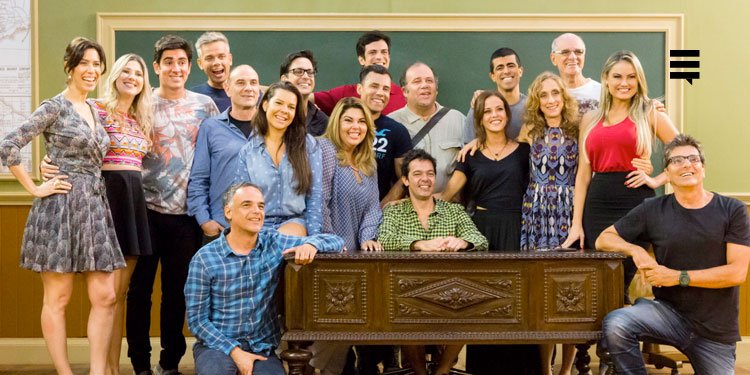 Elenco da nova 'Escolinha do Professor Raimundo'.