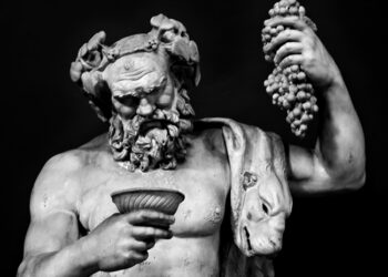Dionísio: o Deus grego do vinho representa a ligação da embriaguez com a deidade. Foto: Reprodução.