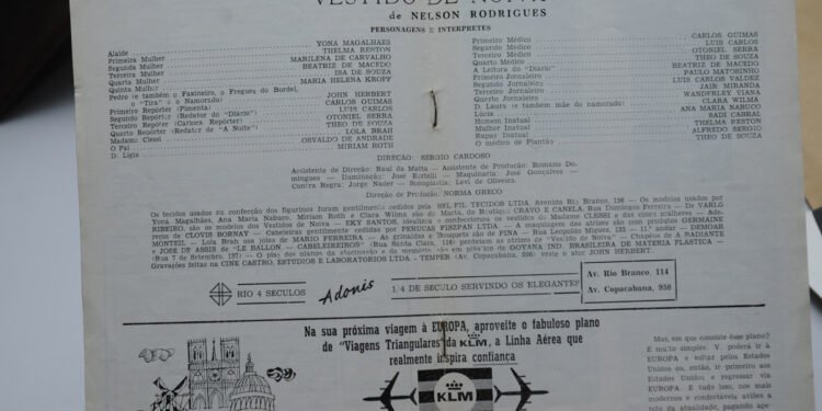 programa peça teatro