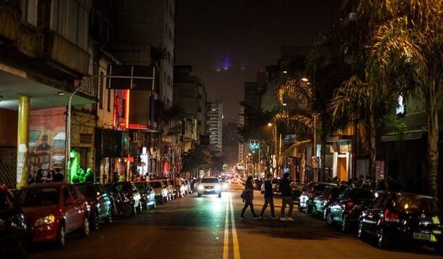 augusta, de noite