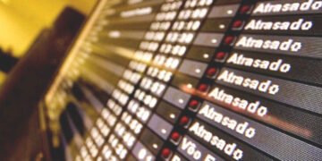 ano novo no aeroporto