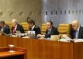Até há alguns anos, coberturas de trâmites jurídicos, como as sessões do STF, eram incomuns na televisão. Imagem: Reprodução.