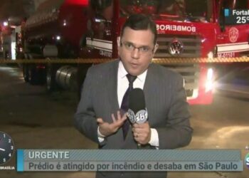 Cobertura ao vivo do incêndio em São Paulo pelo 'SBT Notícias'