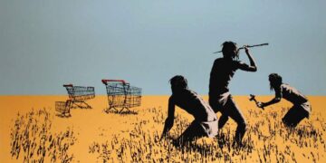 Obra “Trolley Hunters", do artista Banksy