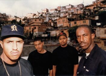 Racionais MC's é um grupo de rap, fundado em 1988, e formado pelos mc's Mano Brown, Edi Rock e Ice Blue e o DJ KL Jay . Imagem: Acervo pessoal KL Jay.