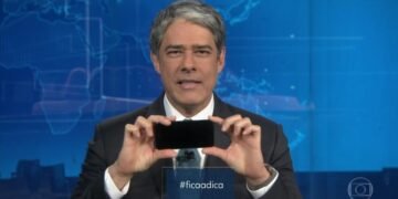 Wiliam Bonner dá dicas sobre a melhor forma de se fazer vídeos a serem enviados ao telejornal. Imagem: Reprodução.