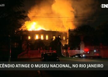 Museu Nacional Incêndio GloboNews