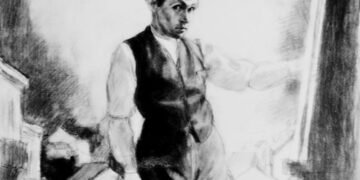Autorretrato de Bruno Schulz, 1921