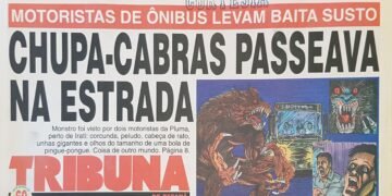 Capa do jornal 'Tribuna do Paraná' de 4 de julho de 1997. Imagem: Reprodução/Acervo da Biblioteca Pública do Paraná.