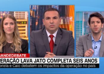 Cena do programa 'O grande debate', da CNN