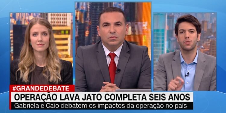 Cena do programa 'O grande debate', da CNN