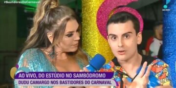 Cena envolvendo Simony e Dudu Camargo foi uma das mais comentadas do Carnaval