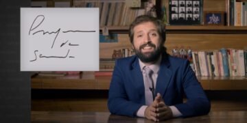 A temporada atual de 'Greg News' é fora do estúdio da HBO. Imagem: Divulgação.