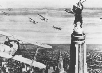 Cena do filme "King Kong" (1933). Imagem: Reprodução.