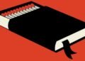 Arte de capa para edição inglesa de 'Fahrenheit 451'