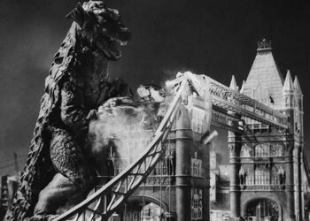 Cena do filme 'Godzilla'