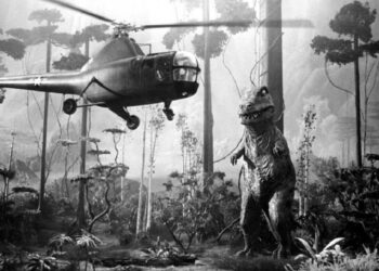 'No Mundo dos Monstros Pré-Históricos' é charmosa fita barata de monstros e dinossauros