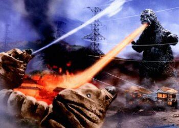 Arte promocional de 'Godzilla Contra a Ilha Sagrada'