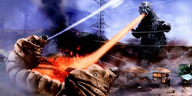Arte promocional de 'Godzilla Contra a Ilha Sagrada'