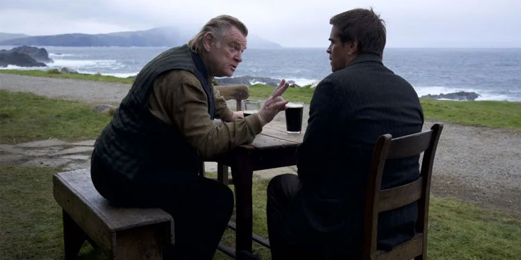 Brendan Gleeson e Colin Farrell em 'Os Banshees de Inisherin'