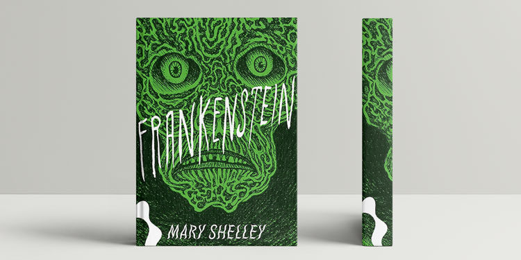 Capa da edição da editora Antofágica para 'Frankenstein'