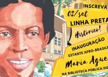 Passeio Linha Preta participa da inauguração da Estante Afro - Maria Águeda