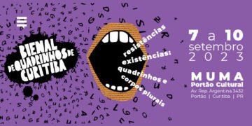 Cartaz da Bienal de Quadrinhos de Curitiba