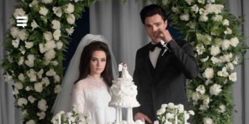 Cailee Spaeny e Jacob Elordi estrelam 'Priscilla'. Imagem: Divulgação.