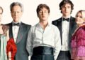 O elenco principal de 'Saltburn', liderado pelo irlndês Barry Keoghan. Imagem: Divulgação.