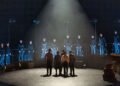 Cena de 'Broken Chord [Acorde Rompido]', dos artistas sul-africanos Gregory Maqoma e Thuthuka Sibisi, espetáculo que abre a mostra no Teatro Paulo Autran, no Sesc Pinheiros. Imagem: Thomas Muller.