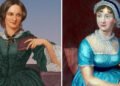 Pinturas de Emily Brontë e Jane Austen. Imagem: Reprodução.