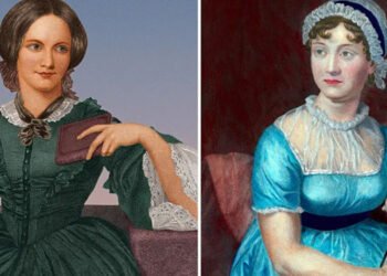 Pinturas de Emily Brontë e Jane Austen. Imagem: Reprodução.