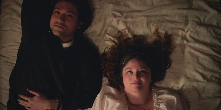 Will Sharpe e Meg Stalter em 'Too Much'. Imagem: Working Title Television / Divulgação.