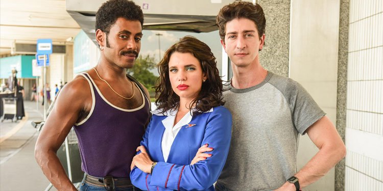 Ícaro Silva, Bruna Linzmeyer e Johnny Massaro conduzem a produção da HBO Max. Imagem: Daniel Chiacos / Morena Filmes / HBO.