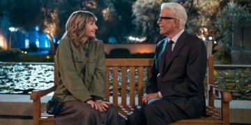 Casal na vida real, Mary Steenburgen e Ted Danson fazem par romântico na nova temporada. Imagem: Dunshire Productions / Divulgação.