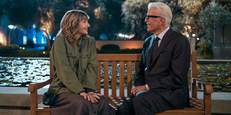 Casal na vida real, Mary Steenburgen e Ted Danson fazem par romântico na nova temporada. Imagem: Dunshire Productions / Divulgação.