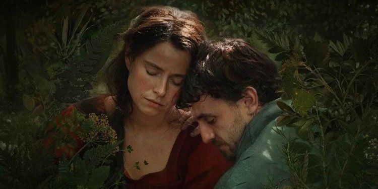 Jessie Buckley e Paul Mescal em 'Hamnet'. Imagem: Focus Features / Divulgação.