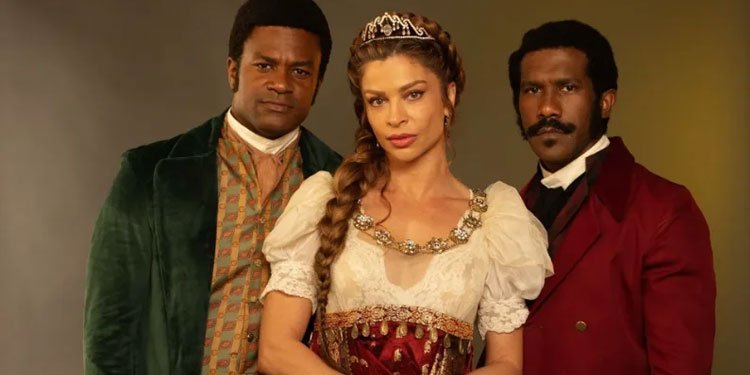 O elenco central de 'Dona Beja'. Floresta Produções / Divulgação.