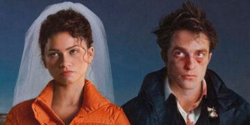 Zendaya e Robert Pattinson estrelam nova produção da A24. Imagem: A24 / Divulgação.