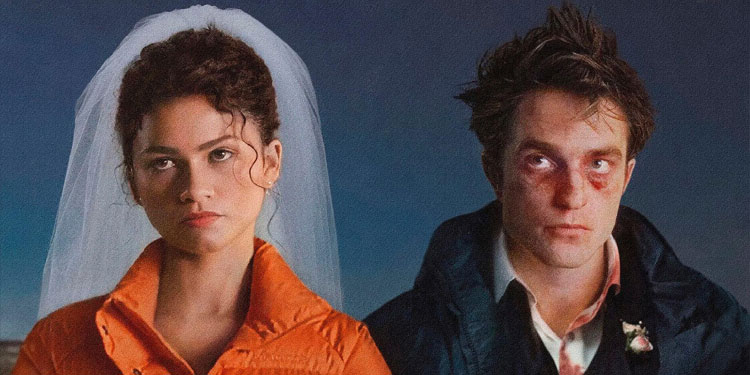 Zendaya e Robert Pattinson estrelam nova produção da A24. Imagem: A24 / Divulgação.