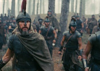 Matt Damon é Ulisses em 'A Odisseia'. Imagem: Universal Pictures / Divulgação.